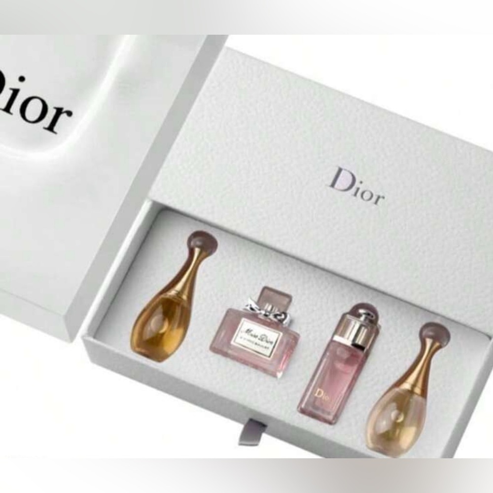 Dior Fragrance Trio in Gold and Pink ships in beautiful Dior box with ribbon - Picture 3 of 3